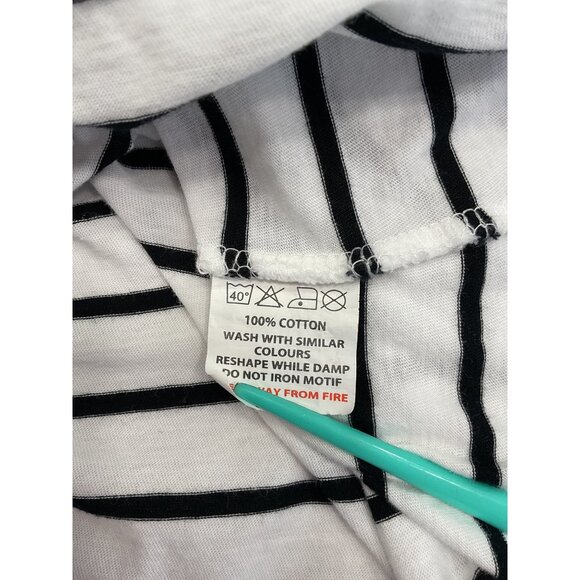 Guinness Womens XL Striped Cotton Top With Bow & Graphic Print - Picture 6 of 7